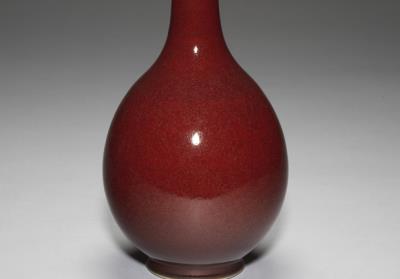 图片[2]-Gall-bladder-shaped vase with sacrificial red glaze, Qing dynasty, Kangxi reign (1662-1722)-China Archive